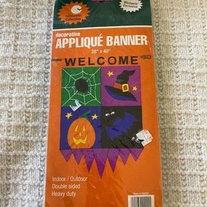Happy Halloween Pumpkin in a Witch Hat and spider Outdoor Garden Flag, 28" x 40"